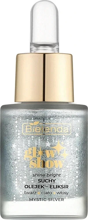 Масло для лица Bielenda Glow Show Mystic Silver сухое масло-эликсир с шиммером 15 мл