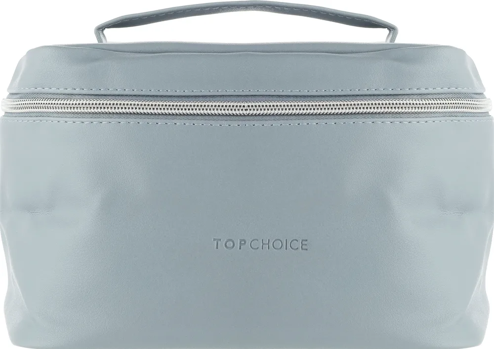Косметичка Top Choice Leather 96990 полиэстер светло-голубая 24х14х13,5 см