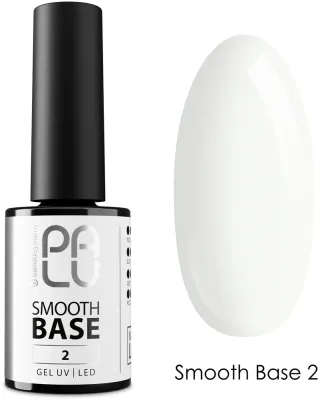 Цветная гибридная база для ногтей Palu Smooth Base, самовыравнивающаяся, 11 г, оттенок 02