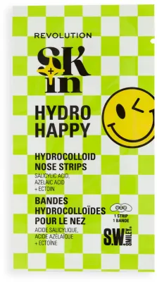 Полоски для носа Makeup Revolution x S.W.Smiley Hydro Happy Hydrocolloid Nose Strips гидроколлоидные, 8 шт