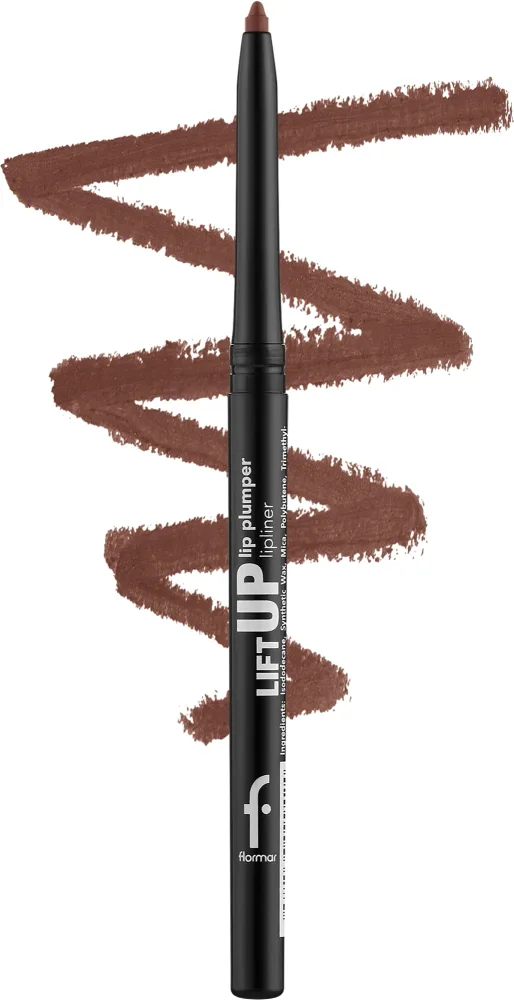 Карандаш для контура губ Flormar Lift Up Lip Plumper Lipliner с эффектом объёма, матовый, 0,35 г, оттенок 002 - Spiced Brown