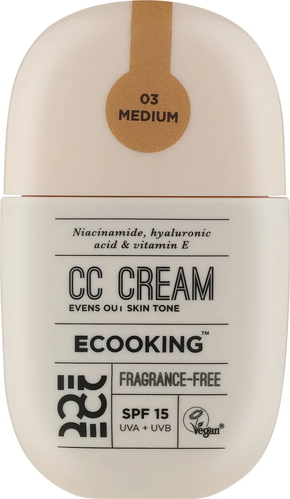 CC-крем Ecooking CC Cream для выравнивания тона, оттенок 03 - Medium