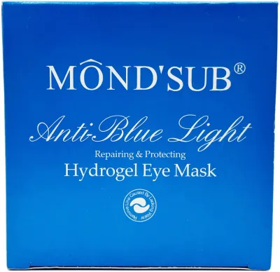 Патчи под глаза Mond'Sub Anti-Blue Light Hydrogel Eye Mask гидрогелевые, восстанавливающие, 60 шт