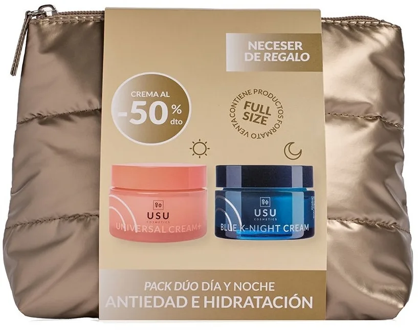 Набор Usu Cosmetics Duo Day And Night крем для лица 50 мл ночной крем 50 мл и косметичка для зрелой кожи