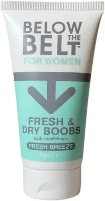 Below The Belt Grooming Fresh and Dry Boobs крем-антиперспирант женский для кожи под грудью от натирания Fresh Breeze 75 мл