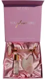 Набор ARI ANWA Skincare The Glow Kit Rose розовая вода 10 мл и гуаша из розового кварца — фото 2