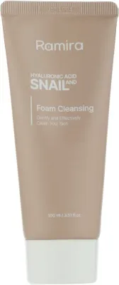 Ramira Hyaluronic Acid Snail Foam пенка для умывания с гиалуроном и муцином улитки 100 мл