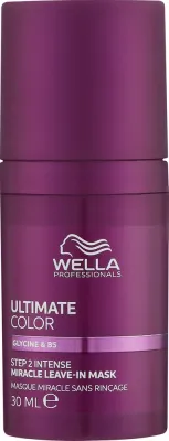 Несмываемая маска для окрашенных волос Wella Professionals Ultimate Color Leave-In Mask, с глицином и провитамином B5, 95 мл
