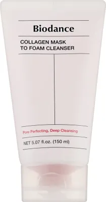 Очищающая пенка-маска для лица Biodance Collagen Mask To Foam Cleanser с коллагеном, 150 мл