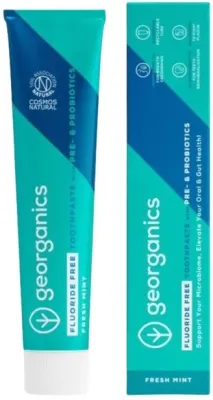 Зубная паста Georganics Toothpaste, с пребиотиками и пробиотиками, со вкусом свежей мяты, 75 мл