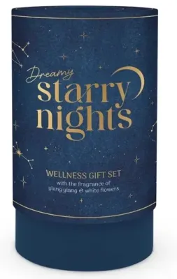 Treffina Starry Nights Gift Set подарочный набор для ванны и душа: лосьон для тела 150 мл, гель для душа 150 мл, бомбочки для ванны 3x15 г, мочалка