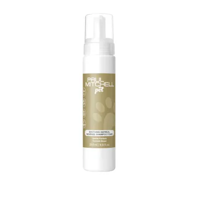 Успокаивающий шампунь-пенка для животных Paul Mitchell Pet Soothing Oatmeal No-rinse Shampoo Foam, с овсянкой, без смывания, 250 мл