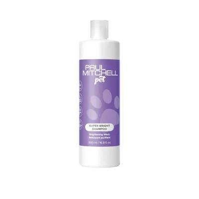 Шампунь для домашних животных Paul Mitchell Pet Super Bright Shampoo, с алоэ и пигментами для сияния шерсти, 500 мл