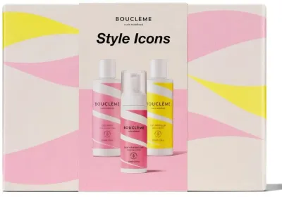 Набор для волос Boucleme Curls Style Icons: крем Curl Cream, гель Curl Defining Gel, пена Super Volumising Foam