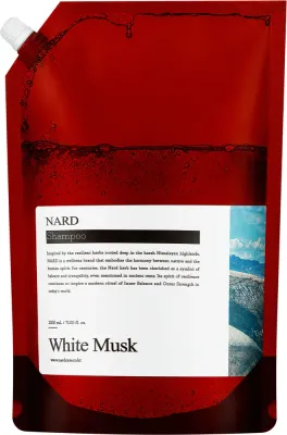 Парфюмированный шампунь для волос Nard Hair Shampoo Refresh Perfumed Refill White Musk, дойпак, 2100 мл