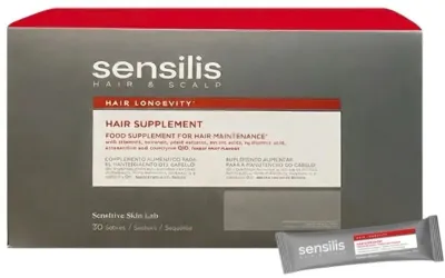 Пищевая добавка Sensilis Hair Longevity Food Supplement для поддержки долголетия волос, 30 шт