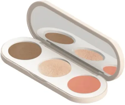 Палетка для лица Farmasi Illuminating Face Palette, бронзеры, румяна и хайлайтеры, 13 г
