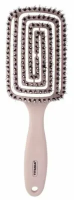 Щётка для волос Titania Flex Paddle Brush массажная, светло-розовая, 1 шт