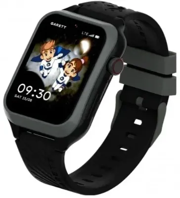 Смарт-часы детские Garett Smartwatch Kids Essa 2 AI 4 г, GPS, кнопка SOS, чёрные