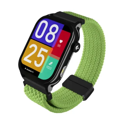 Смарт-часы Garett Smartwatch GRC Activity 3, дисплей AMOLED 1,95 дюйма, два ремешка, чёрные