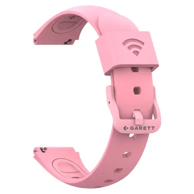 Ремешок для смарт-часов Garett Pay Kids силиконовый, с оплатой NFC, 20 мм, розовый