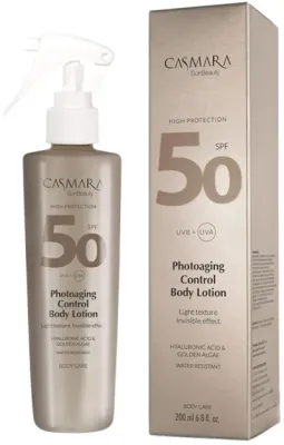 Casmara Photoaging Control лосьон для тела солнцезащитный SPF 50 200 мл, бальзам против фотостарения, увлажняющий