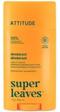 Дезодорант-стик Attitude Super Leaves Deodorant Orange Blossom Eucalyptus «Цветок апельсина и эвкалипт»