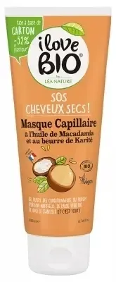 Маска для сухих волос I Love Bio SOS Dry с маслом макадамии и маслом ши, 200 мл