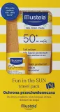 Детский набор для загара Mustela солнцезащитное молочко SPF 50+ и стик SPF 50 с маслом авокадо 40+9 мл — фото 1