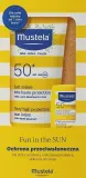 Детский набор для загара Mustela солнцезащитное молочко SPF 50+ и стик SPF 50 для лица и тела 100+9 мл — фото 1