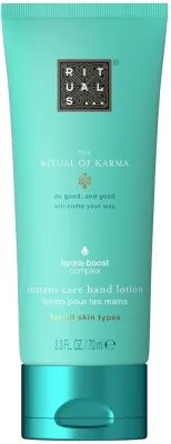 Лосьон для рук Rituals The Ritual of Karma Instant Care Hand Lotion, смягчающий, с ароматом лотоса и белого чая, 70 мл