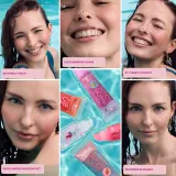 Essence Disney The Little Mermaid Juicy Bomb Shiny Lipgloss Crew набор блесков для губ, 5 оттенков с фруктовым ароматом — фото 3