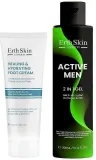 Набор ErthSkin London гель для тела и волос Active Men 2 в 1 300 мл и увлажняющий крем для ног 100 мл — фото 1