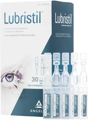 Капли для глаз Lubristil 30 Packages Unidosis увлажняющие, 30 x 0,3 мл