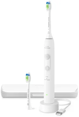 Электрическая зубная щётка Philips Sonicare Series 4100 HX4044/41 White, с датчиком давления, белая, 1 шт