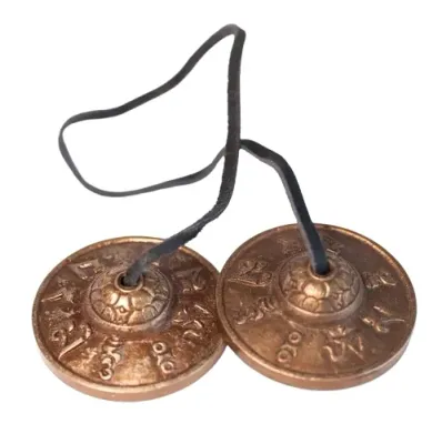 Тибетские колокольчики Тингша CopperVeda Tibetan Tingsha для массажа и медитации