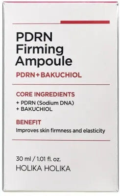 Holika Holika PDRN Firming Ampoule сыворотка-ампула для лица с PDRN и бакучиолом для плотности и увлажнения кожи 30 мл