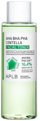 Тоник для лица APLB AHA BHA PHA Centella Facial Toner успокаивающий, для проблемной кожи, 160 мл