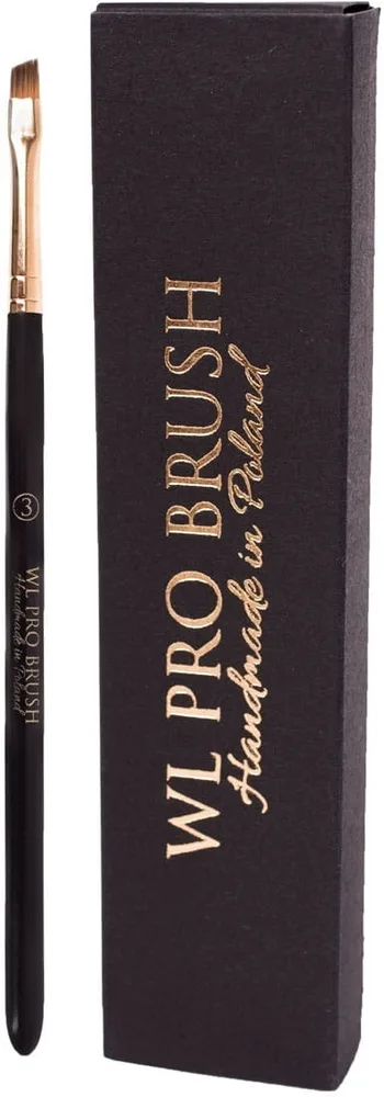 Скошенная кисть для бровей Wonder Lashes WL Pro Brush 3 тонкая