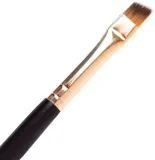 Большая скошенная кисть для бровей Wonder Lashes WL Pro Brush 4 широкая — фото 3