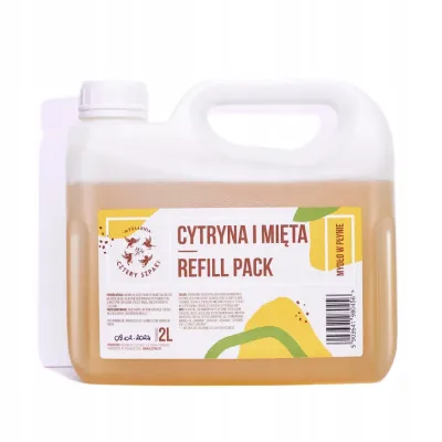Мыло жидкое Cztery Szpaki лимон и мята, сменный блок, 2000 мл