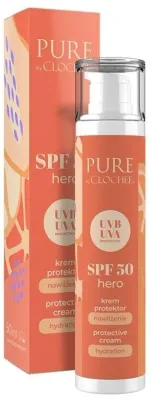 Крем для лица Clochee Pure SPF50 Hero солнцезащитный 50 мл