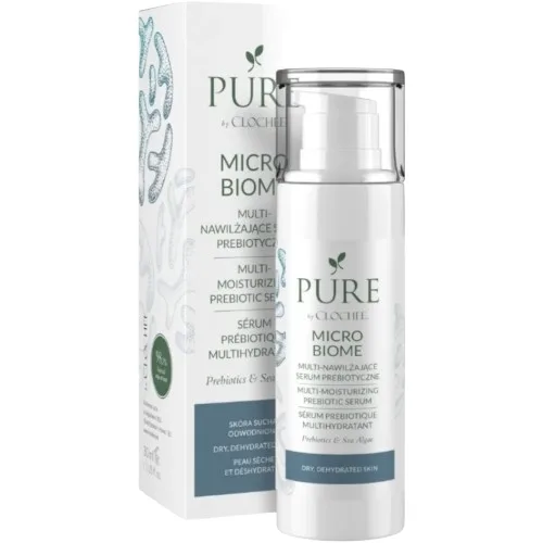 Сыворотка для лица Clochee Pure Microbiome Prebiotic мультиувлажняющая, с пребиотиками, 30 мл