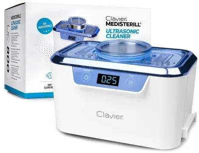 Ультразвуковая мойка Clavier Medisterill Ultrasonic Cleaner для инструментов, 55 Вт, 800 мл, синий и белый, 1 шт