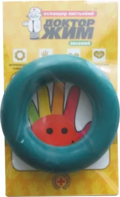 Эспандер кистевой Myrta Doctor Grip круглый, для взрослых, зелёный, 1 шт