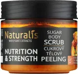 Naturalis Naturalis Sugar Body Scrub - Сахарный скраб для тела Nutrition & Strength с оливковым и абрикосовым маслом, 250 г — фото 1