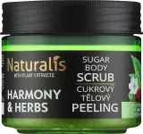 Naturalis Naturalis Sugar Body Scrub - Сахарный скраб для тела Harmony & Herbs с шалфеем и малиной, 250 г — фото 1