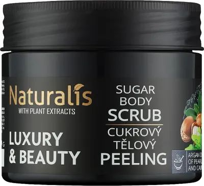 Naturalis Naturalis Sugar Body Scrub - Сахарный скраб для тела Luxury & Beauty с жемчугом и икрой, 250 г