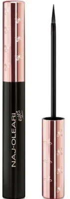 Подводка для глаз Naj Oleari Impeccable Precise Liquid Eyeliner жидкая, с блёстками, 4 мл