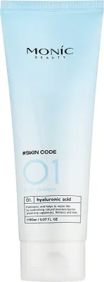 Пенка для умывания Monic Beauty #Skin Code 01 Hyaluronic Acid Foam Cleanser с гиалуроновой кислотой, для очищения лица, 150 мл